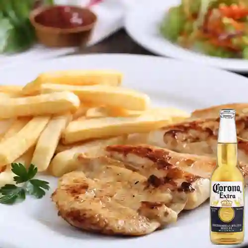 Combo Filete de Pollo + Corona 350 ml