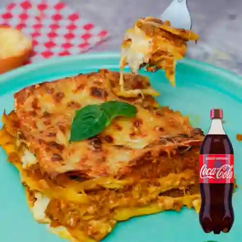 Combo Lasagna Bolognesa Personal +Cocacola Orig 1.5 ml