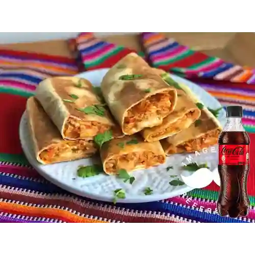 Combo Burro de Pollo + Coca-Cola Sin Azúcar 400 ml