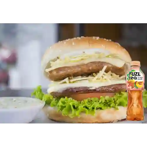 Combo Super Especial + Fuze Tea Durazno 500 ml