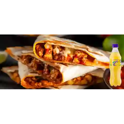 Combo Quesadillas de Carne + Quatro Original 400ML