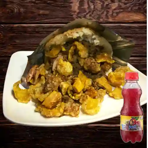 Combo Arepa con 4 Opciones + Hit Mora 300 ml