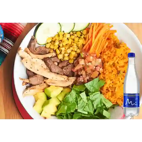 Combo Bowl de Pollo Grill + Manantial Sin Gas 600ML