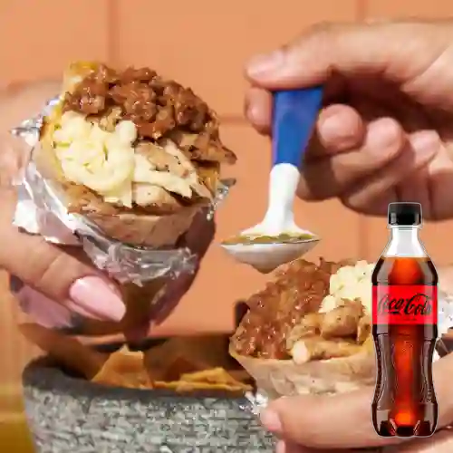 Combo Burro Chili Carnitas + Coca-Cola ZERO 400ml
