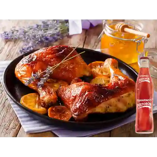 Combo Cuarto de Pollo Asado +Tamarindo Postobón 350ml