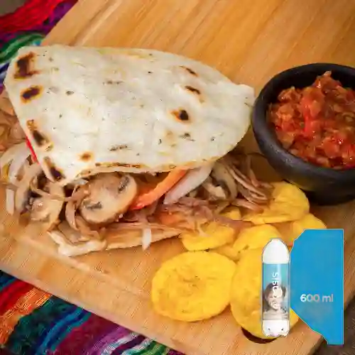 Combo Arepa D Jate Conquistar + Oasis Sin Gas 600 ml