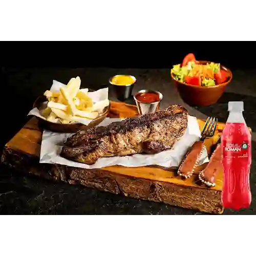 Combo Costillas de Cerdo Parilla 500Gr + Kola Román Orig 400ML