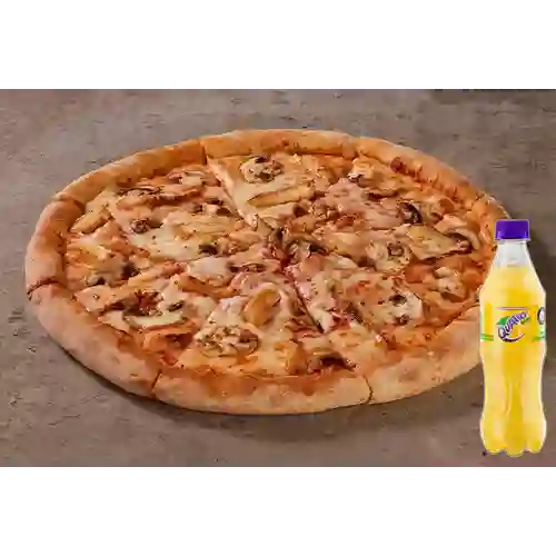 Combo Pizza Pollo&Champiñones +Quatro Orig 400ML