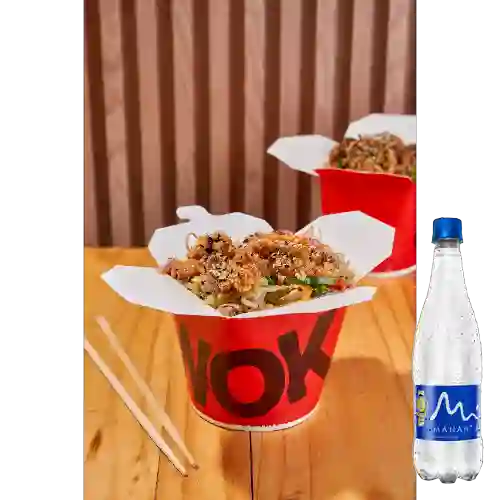 Combo Wok Tawok + Manantial Sin Gas 600 ml
