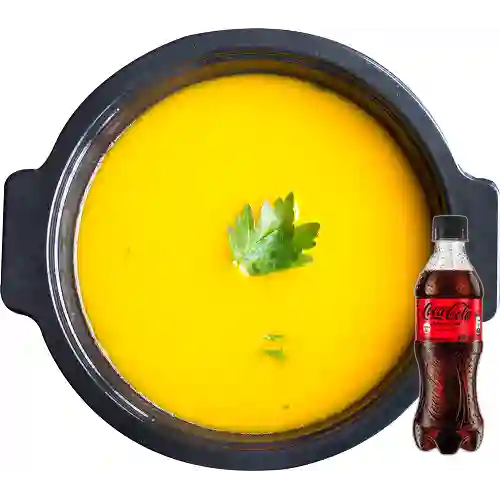 Combo Crema de Ahuyama + Coca Cola 250 ml