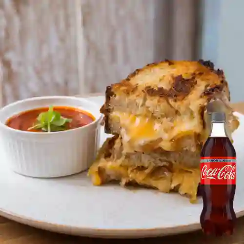 Combo Grilled Cheese Sandwich +Cocacola Light 400ml
