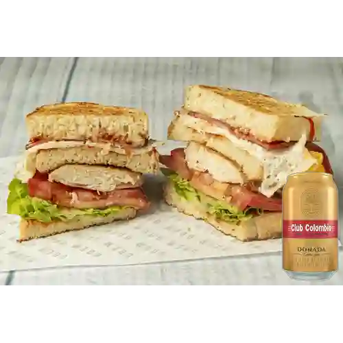 Combo Club (Sandwich) +  Club col. Dorada Lta 330ml