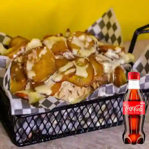 Combo Salchipapa Sweet Fries +Cocacola Orig 250ML