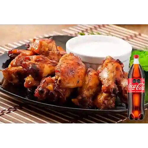 Combo Alitas X 24 Piezas + Coca Cola Original 1.5 L