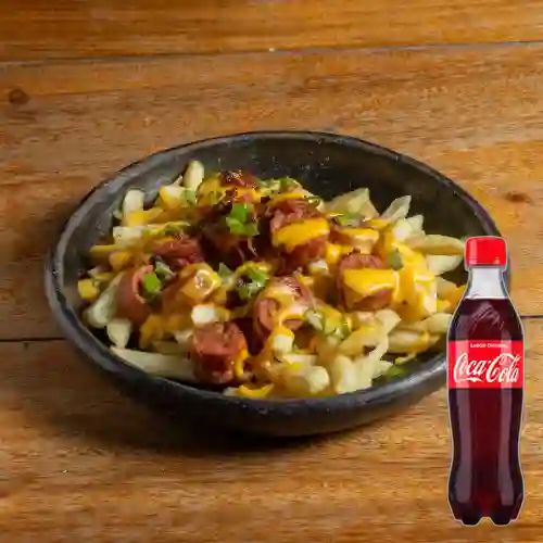 Combo Salchipapa Americana +Cocacola Orig 400ml