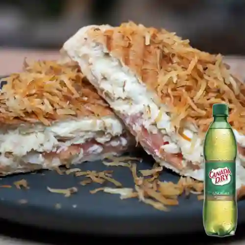 Panini Pollo Desmechado +Ginger Dry Ginger Ale 400ml