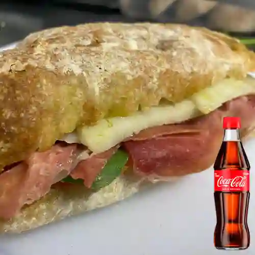 Combo Sándwich Jamón Serrano +Cocacola Orig 300ML