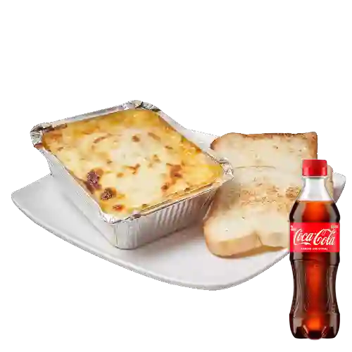 Combo Lasaña Grande + Coca Cola Original 400 ml
