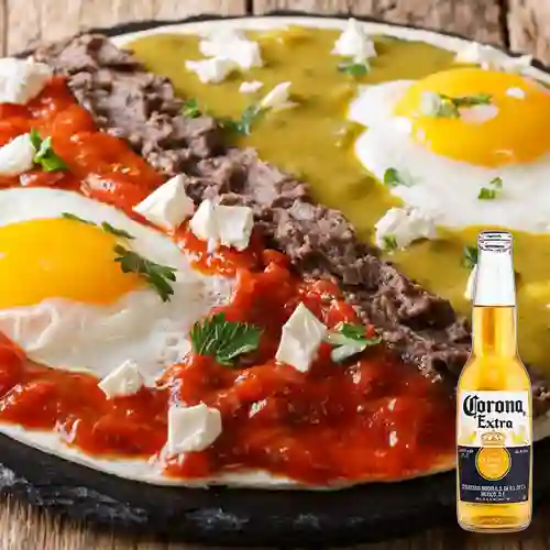 Combo Huevos Divorciados + Corona 250 ml