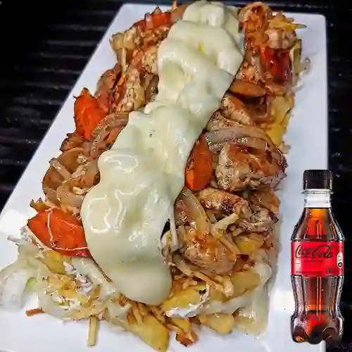 Combo Salchipapa Killera + Coca Cola Sin Azúcar 250ML