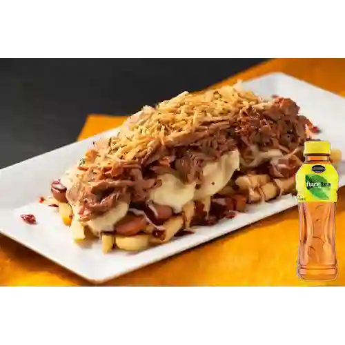 Combo Salchipapa Super + Fuze Tea Limón 400ML