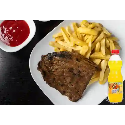 Combo Carne a la Parrilla + Hit Naranja Piña 500 ml