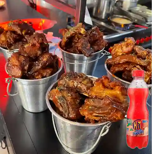 Lata Costilla 2Veces 1.5Lb +Papas +Hit Tropical 500ml