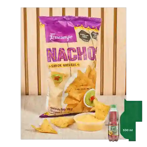 Combo Nachos con Queso Cheddar + Mr Tea Durazno 500 ml