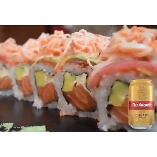 Combo Sunset Roll + Club Col. Dorada Lta 330ml