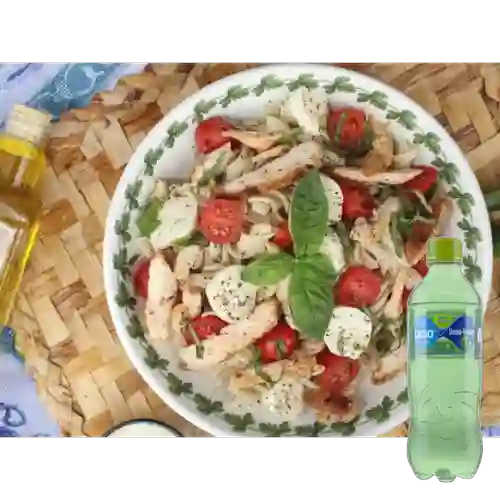 Combo Caprese Tornillos Pasta&Pollo +Brisa Limón 280ml
