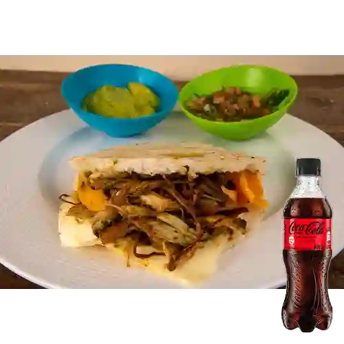 Combo Arepa Magnífica + Coca Cola Sin Azúcar 400 ml