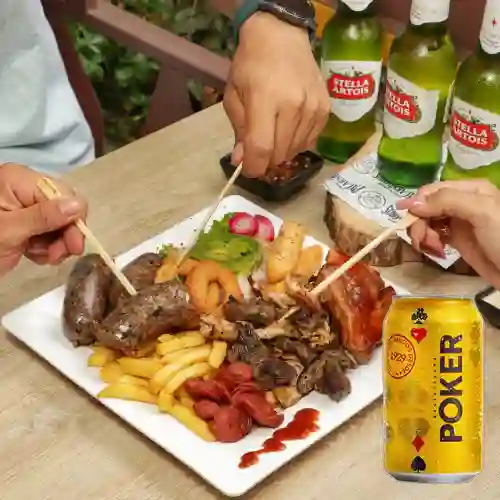 Combo Picada Personal + Cerveza Poker Lta 330ml