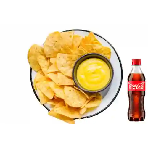 Combo Nachos +Queso Cheddar +Cocacola Orig 400ml