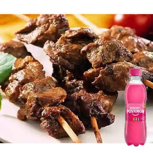 Combo Chuzo de Res 1 + Postobón Manzana 250 ml