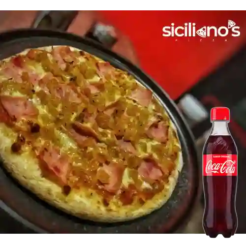 Combo Pizza Hawaiana + Coca-Cola Sabor Original 400 ml