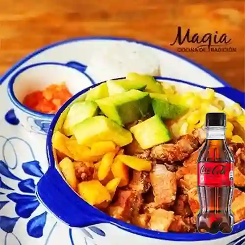 Combo Cazuela de Frijol + Coca Cola Sin Azúcar 250ML