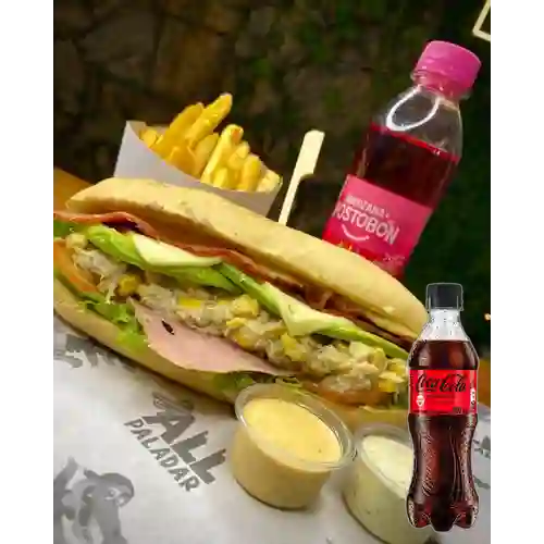 Combo Pollo Ahumado + Coca Cola Sin Azúcar 400 ml