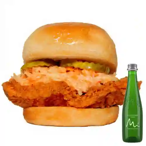 Combo Hottie Chicken + Manantial Con Gas 300ML