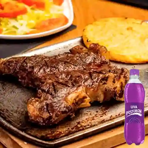 Combo Churrasco + Postobon Uva 400 ml