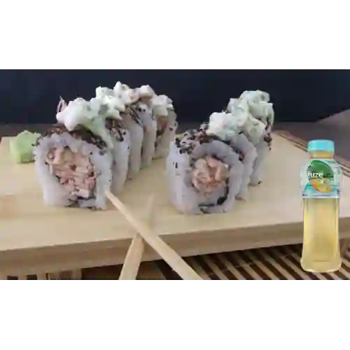 Dinamita Rolls Especial +Té Verde Fuzetea Mango Manz 400ml