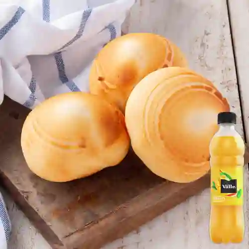 Combo Pan de Bono Grande + Del Valle Mango 500 ml