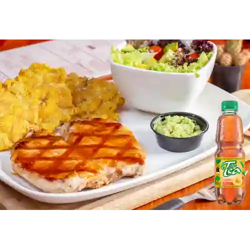 Combo Churrasco de Cerdo + Mr Tea Durazno 400 ml