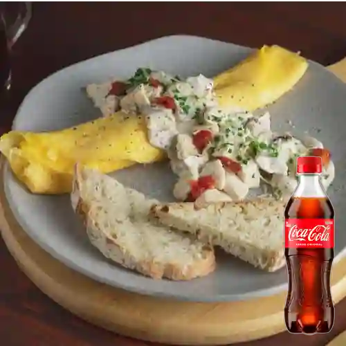 Combo Omelette Cremoso + Coca Cola Original 400 ml