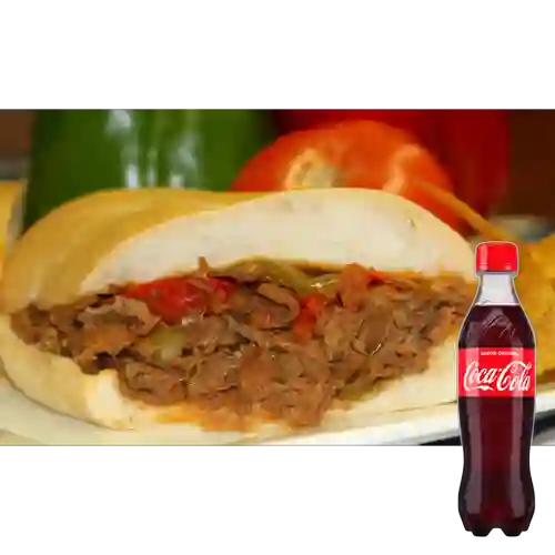 Combo Sándwich Ropa Vieja +Cocacola Orig 400ml