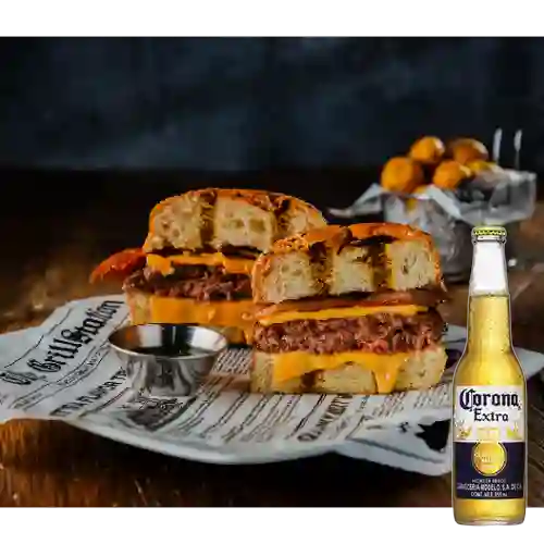 Combo Black Angus Certified Beef + Corona Bot. 355ml
