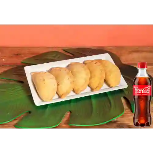 Combo Empanada de Pollo 90 Gr. + Cocacola Orig 400ml