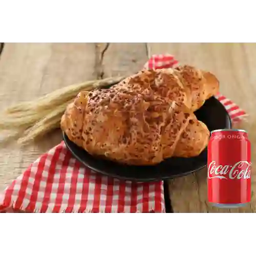 Combo Croissant Queso + Coca-Cola Sabor Original 330 ml