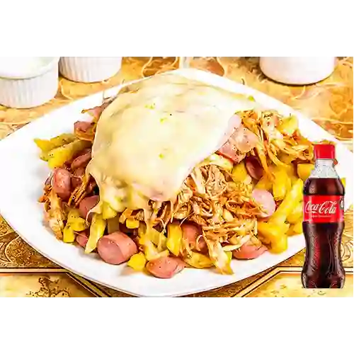 Combo Salchipapa Mixta Grande +Cocacola Personal 400ml