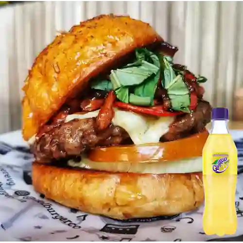 Combo Hamburguesa John Lennon + Quatro 400ml