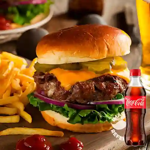 Combo Hamburguesa Ranchera + Coca Cola Original 400 ml